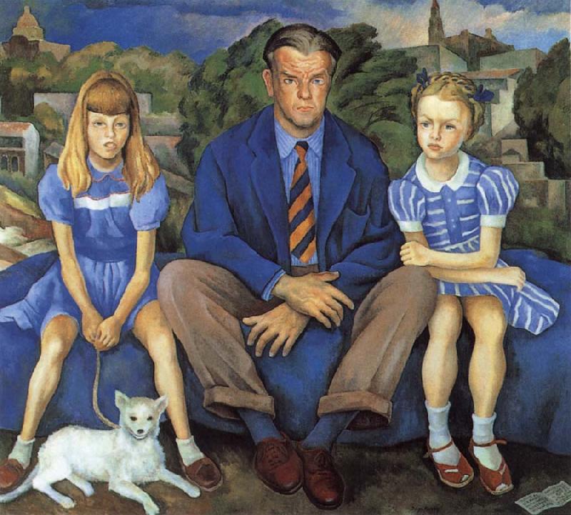Diego Rivera Portrait of A Family oil painting image